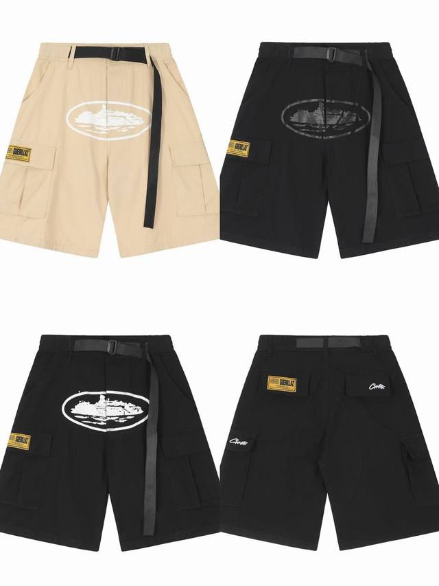 C225Corteiz Washed Classic Shorts S-Xl