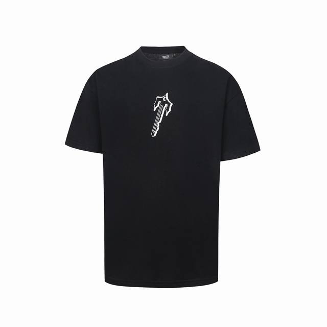 622 Trapstar classic keychain print unisex double yarn pure cotton loose short s