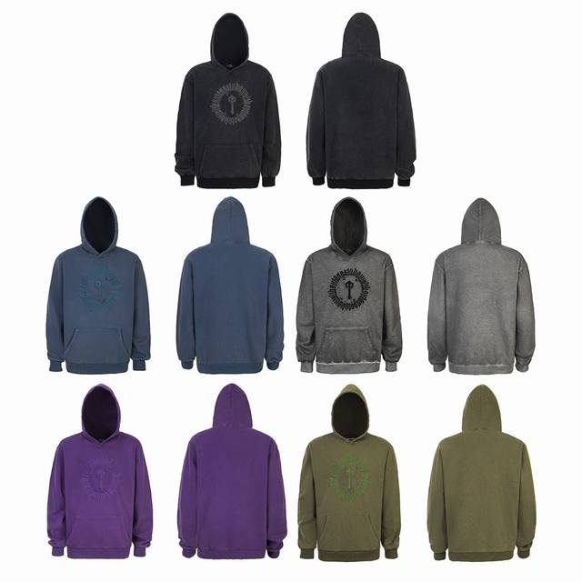 T917 Trapstar American trendy brand autumn and winter new style washed retro hoo
