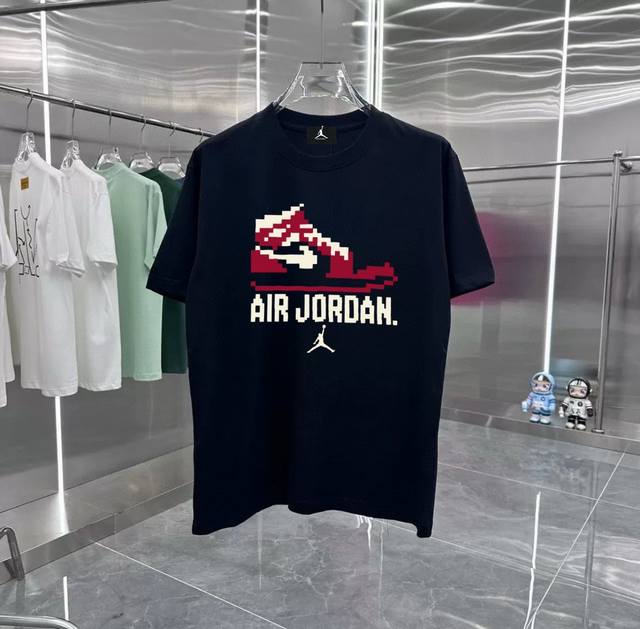 Jordan digital shoe series counter retro couple print short-sleeved T-shirt with