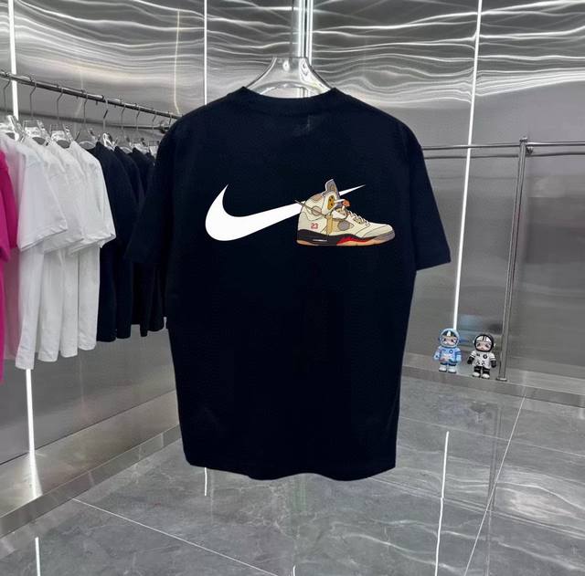Jordan 23 series counter retro couple print short-sleeved T-shirt with dropped s