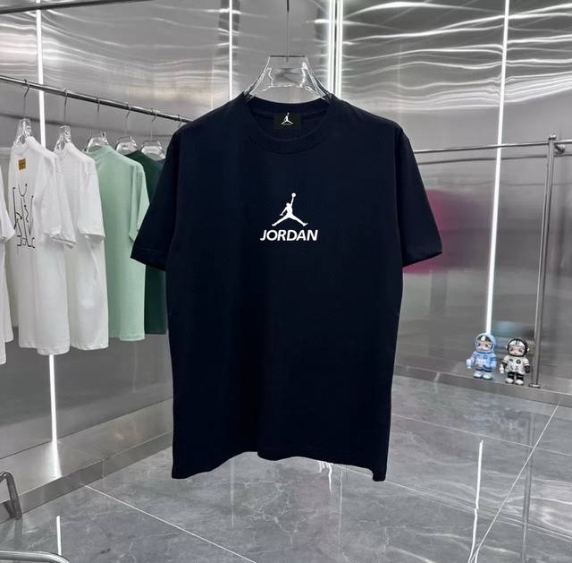 Jordan series counter retro couple print short-sleeved T-shirt with dropped shou