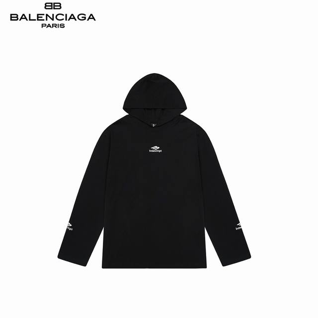 Balenciaga ski collection 3M embroidery co-branded long-sleeved sweatshirt. Embr