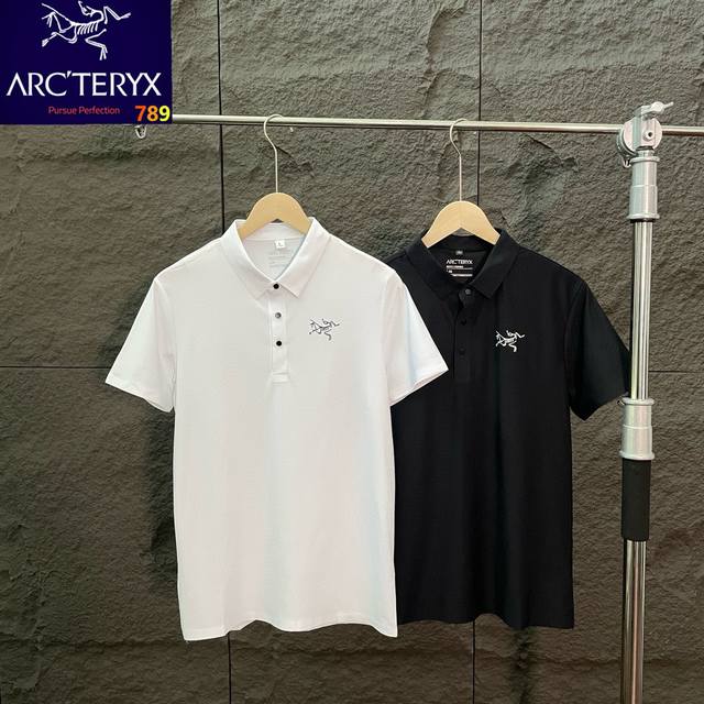Arc'teryx Basic Chest-Locked Bird Logo Quick-Drying Sports Seamless Polo Short-S