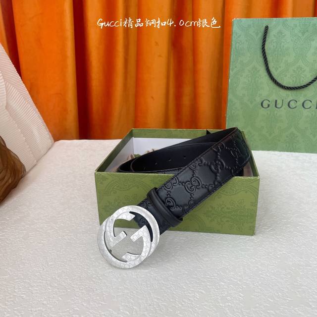 for Gucci classic style imported original embossed surface with original leather