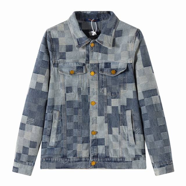 Lv Louis Vuitton Spring/Summer Mosaic Denim Jacket by Pharrell really understand