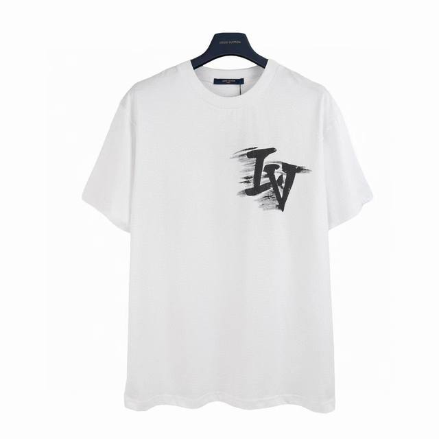 Louis Vuitton 24Ss spring and summer hand-painted graffiti short-sleeved T-shirt