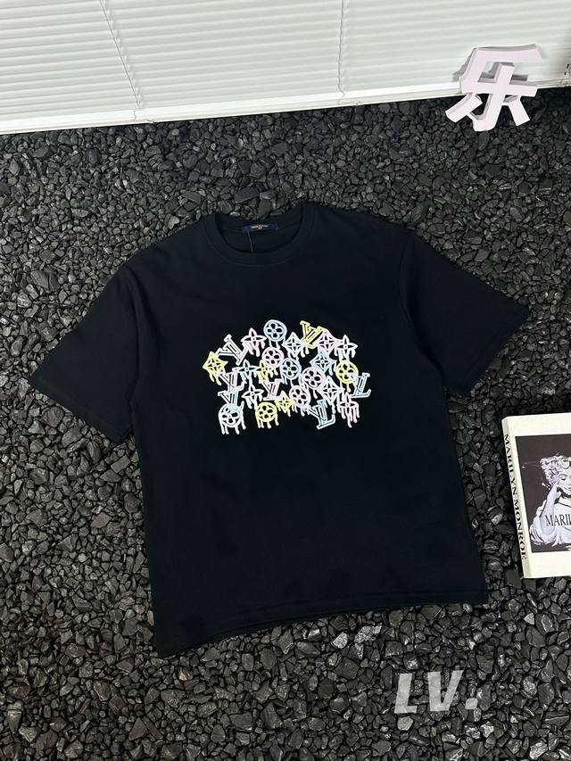Louis Vuitton Lv23Ss summer colorful graffiti monogram print short-sleeved T-shi