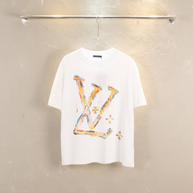 Louis Vuitton Louis Vuitton show limited 24Ss new Lv Logo hand-painted graffiti