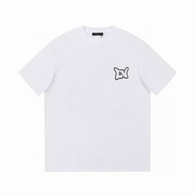Lv printed short sleeve Lv Louis Vuitton new printed short sleeve T-shirt - Fabr