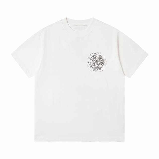 New model number: G816Chrome Hearts new hot diamond logo printed casual round ne