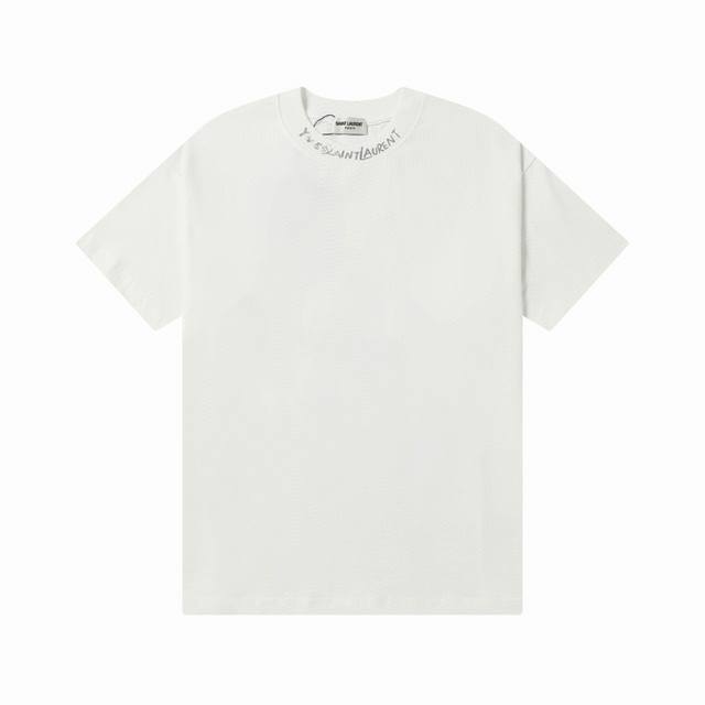 New model number: G814Ysl Saint Laurent's new classic neckline letter printed lo