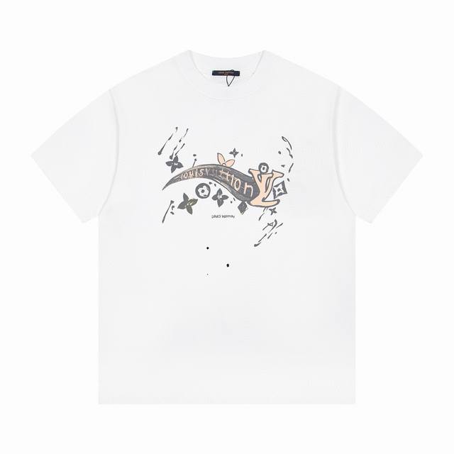 New model number: G813Louis Vuitton new chest graffiti print casual round neck s
