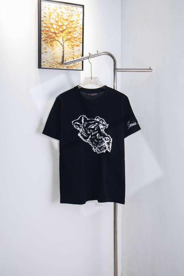Style: Y179Louis Vuitton LV dog head logo jacquard pattern casual couple's loose