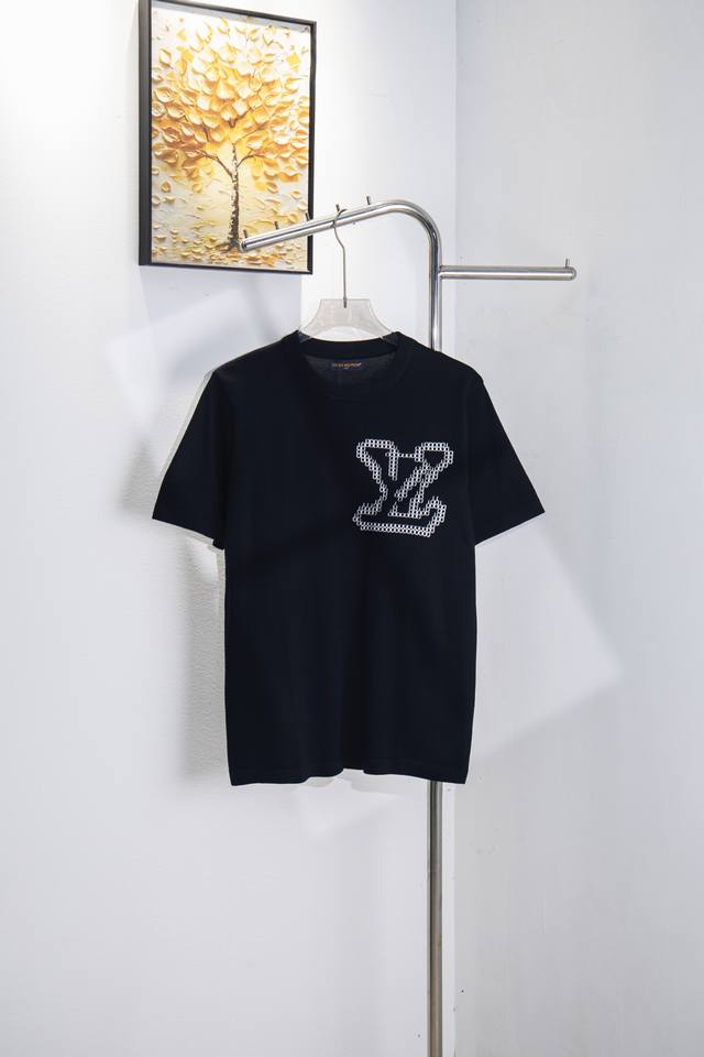 Style: Y174 Louis Vuitton 25Ss new limited edition, brick-print knitted crewneck
