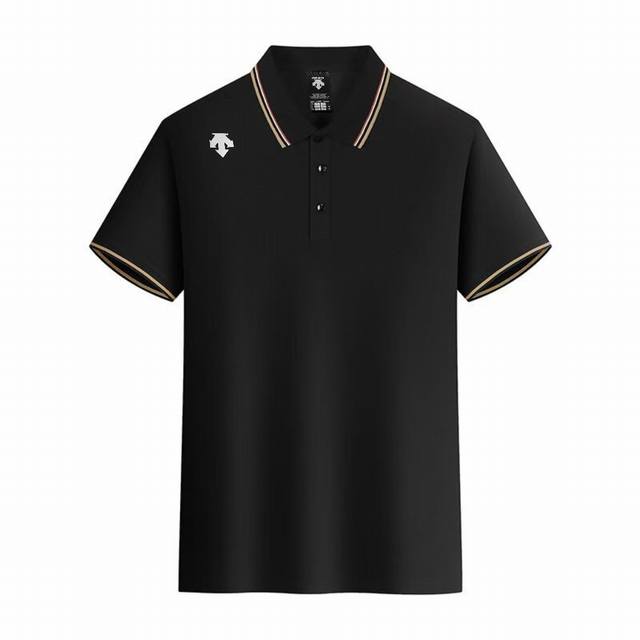 Descente 2025 summer new men's business short-sleeved Polo shirt with a familiar