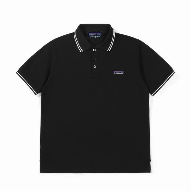 Patagonia classic small logo short-sleeved Polo shirt for customization. Main la