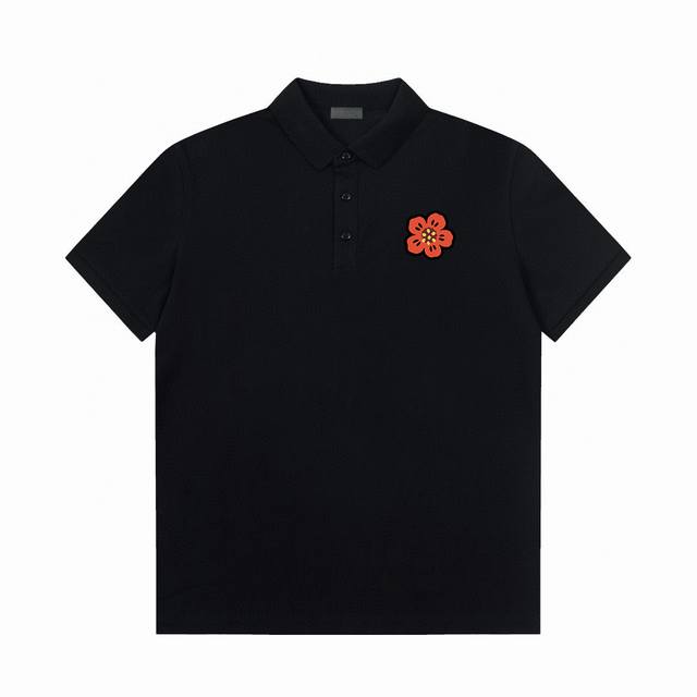 Kenzo Takada Kenzo Polo shirt Seamless glued craftsmanship Drape ice silk fabric