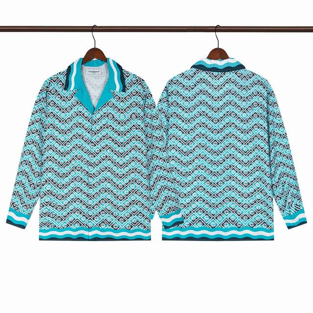 Style C605Casablanca High Quality Beach Series Long Sleeve Shirt Sizes ML Xl Xxl