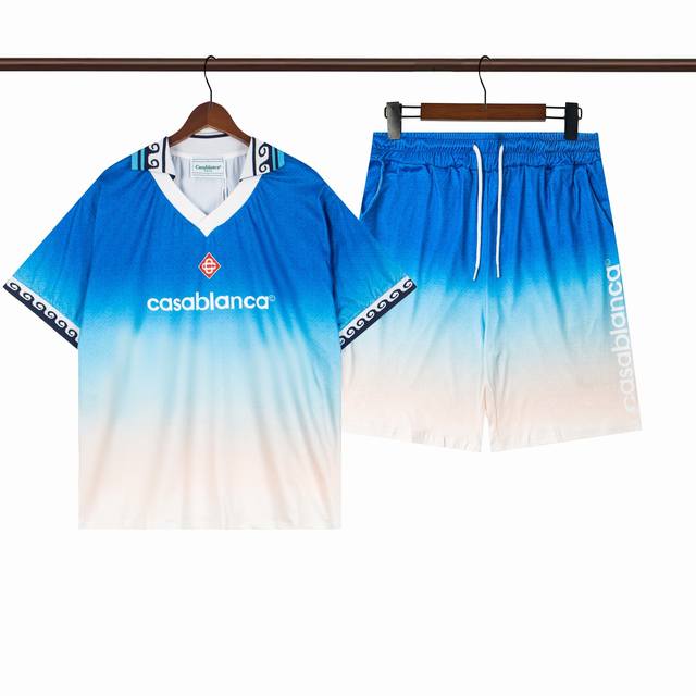 C275 short-sleeved Polo C375 shorts Casablanca Casablanca summer new casual suit
