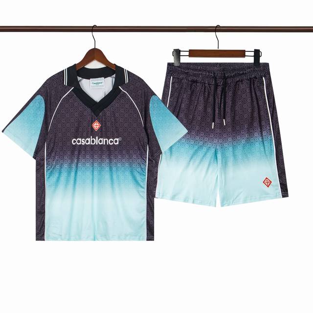 C274 short-sleeved Polo C374 shorts Casablanca Casablanca summer new casual suit