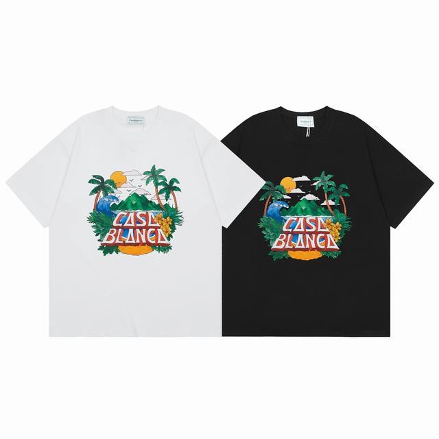 Style No. C128Casablanca High Quality Cotton Double Sand Casual Short Sleeve T-s