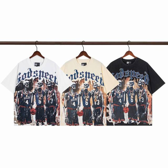 Style G08 Washed Black Apricot White Godspeed 25Ss Retro Washed Distressed Short