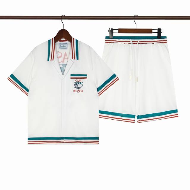 C228 short-sleeved shirt C328 shorts double-layer inner mesh Casablanca Casablan