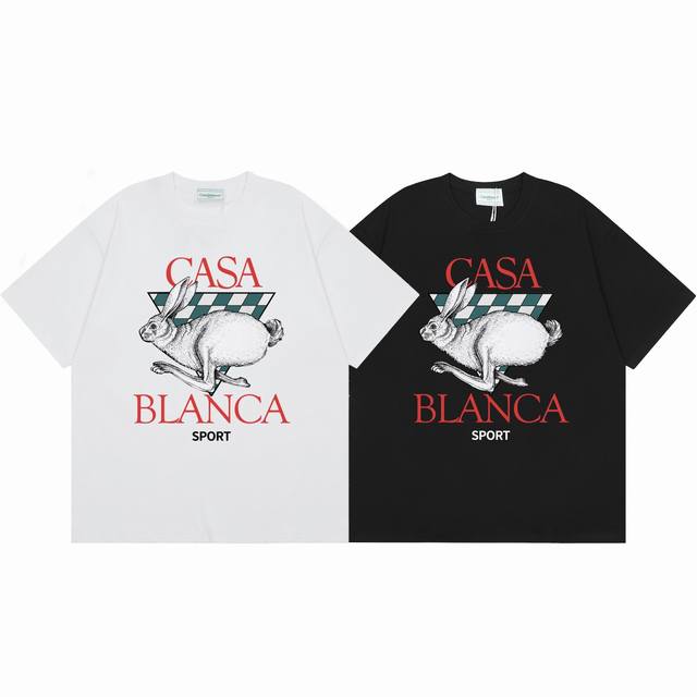Model No. C18Casablanca High-quality cotton double sand casual short-sleeved T-s