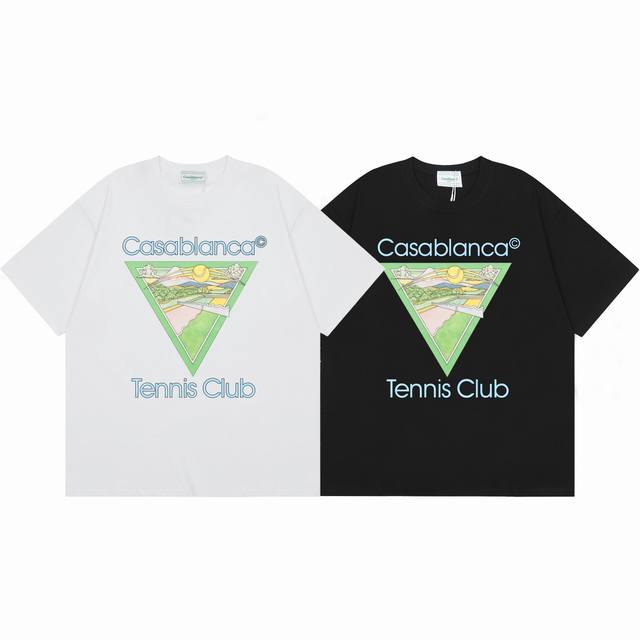 Model No. C08Casablanca High-quality cotton double sand casual short-sleeved T-s