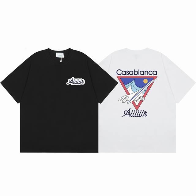 Model No. C87Casablanca High-quality cotton double sand casual short-sleeved T-s