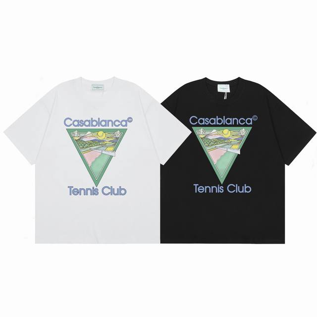 Model No. C81Casablanca High-quality cotton double sand casual short-sleeved T-s