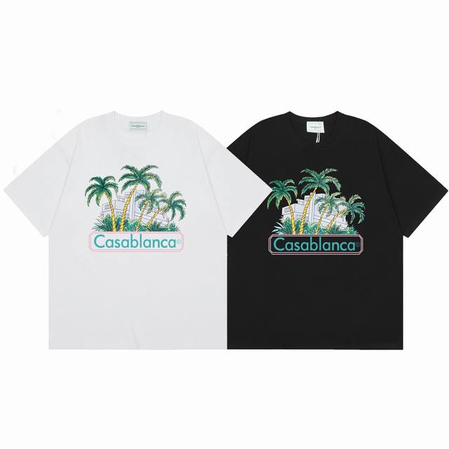 Model No. C38Casablanca High-quality cotton double sand casual short-sleeved T-s