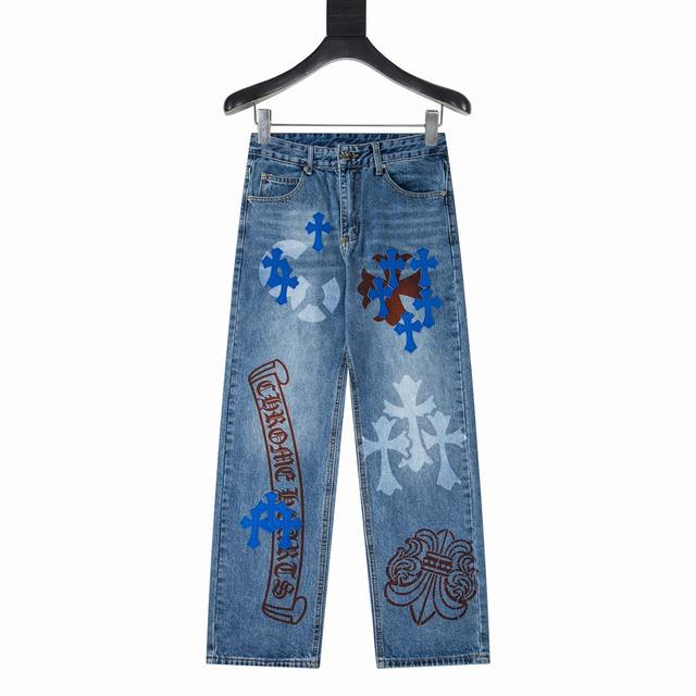Style No. Y841 Chrome Hearts' high-end limited edition jeans exude an uninhibite
