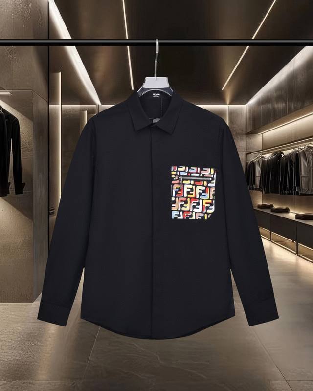 logo on the chest. This high-end, 2025Ss official website new long-sleeved shirt