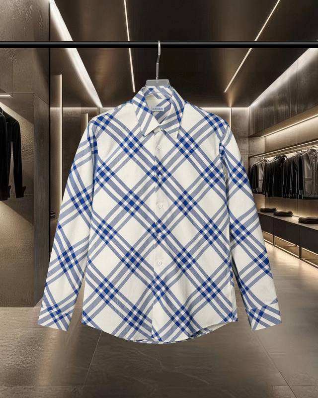 Burberry's hit Vintage twill check cotton long-sleeved shirt collection is here!