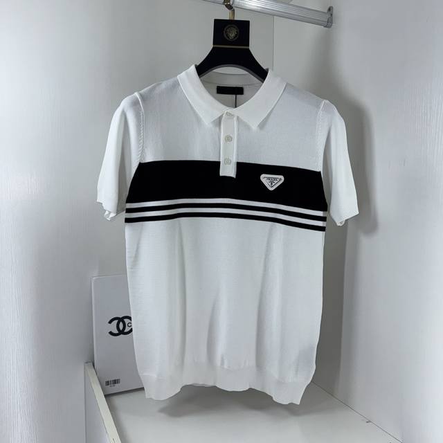 Prada, a classic sweater updated with original fabrics from the 1980s. This cust