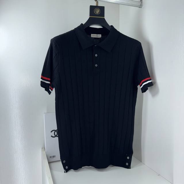 Thom Browne's updated four-bar knitted polo shirt is inspired by the original 19