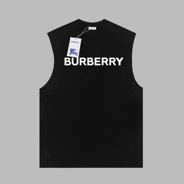 Burberry's official website classic logo-laminated double-yarn cotton sleeveless