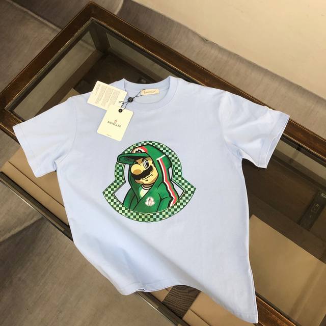 Moncler 25 latest couple's short-sleeved T-shirt ~ Brand new graphic print desig