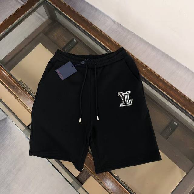 Lv 2025 new casual shorts ~ Custom-made sweatshirt terry cotton fabric, soft and