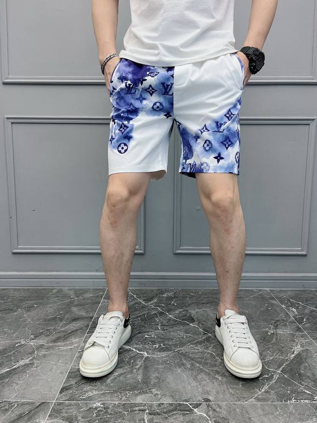 Lv2640 latest men's trendy beach pants, fine and smooth material, fast fashion h