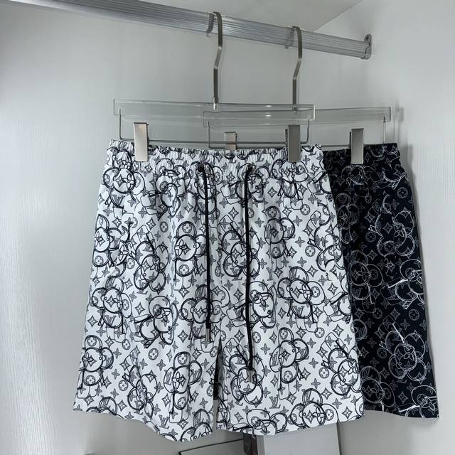 Lv Louis, new summer beach shorts with inner mesh, custom branded rope ends and