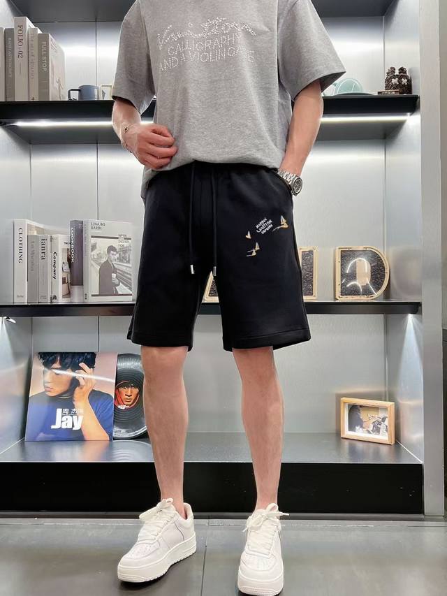 Spring and Summer new LV shorts embroidered brand logo S-Xl