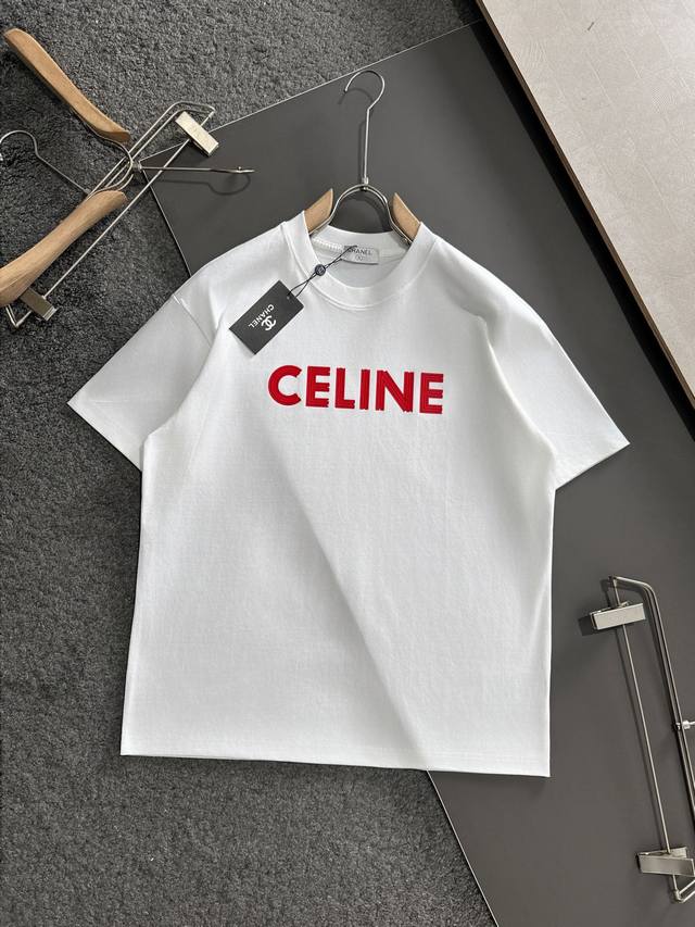 Cel 2025Ss Spring/Summer newest round neck fashionable short-sleeved T-shirt, sy