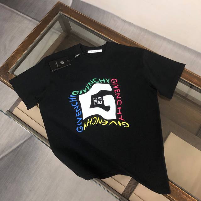 Givenchy 24Ss new summer crew neck short-sleeved T-shirt! High-end pure cotton f