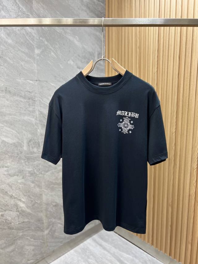 Ch Chrome Hearts' latest 2025 trendy couple's style, classic logo print crew nec
