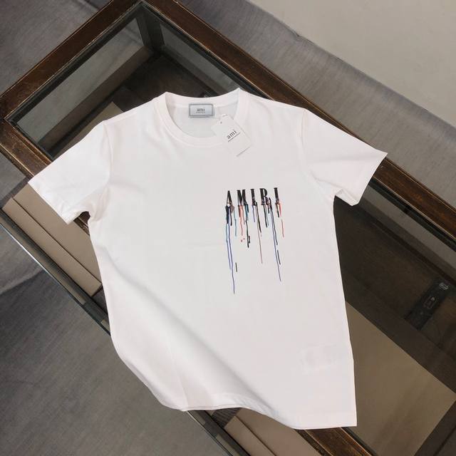 Ami's new summer crew neck short-sleeved T-shirt! Made from 270g heavyweight, hi