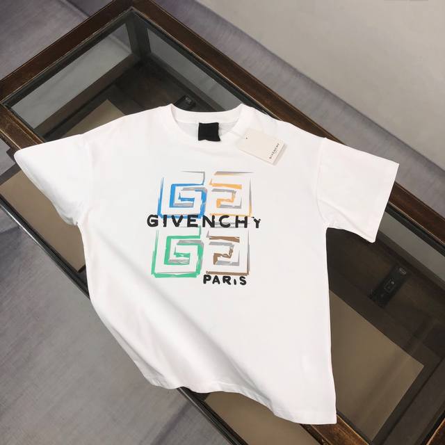Givenchy 25Ss counter-matched round-neck short-sleeved T-shirt ~ Custom logo pri