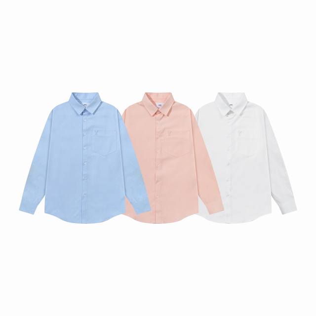 2216 Ami Paris 2025 Early Fall New Arrival Adc Box-Shaped Chest Pocket Classic I